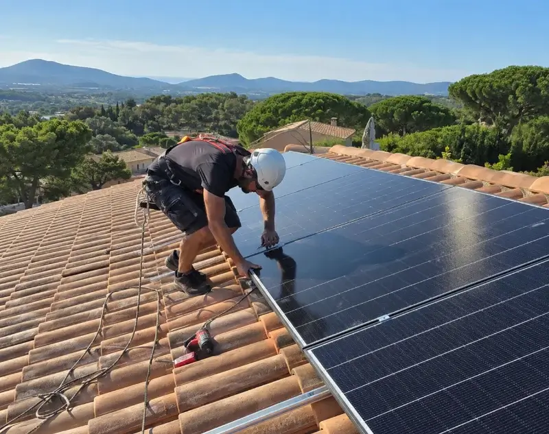 Installateur panneaux solaires Chaponost — pose photovoltaïque sur toiture