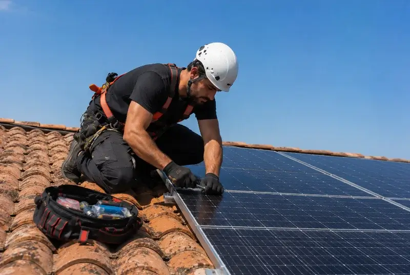 Maintenance et monitoring de panneaux solaires à Chaponost